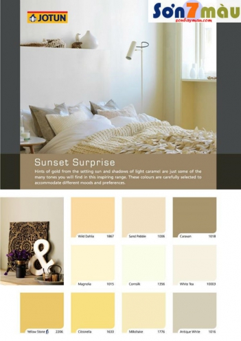 Mã sơn Jotun trong bảng màu sơn Jotun