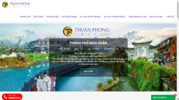 Trang web của công ty du lịch Thuận Phong cần cải thiện những điều gì?